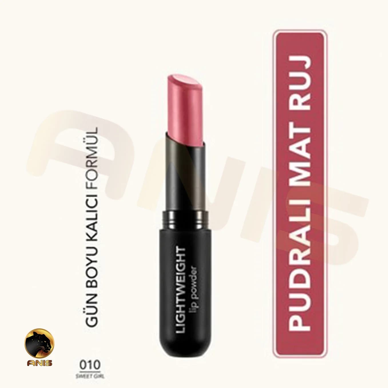رژ لب 010 Sweet Girl فلورمار LIghtweight lip powder حجم 3 گرم