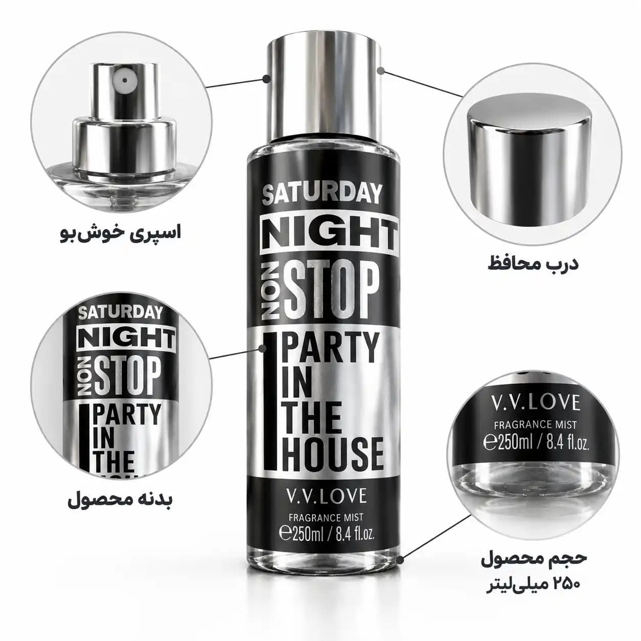 بادی اسپلش V.V.LOVE مدل Saturday Night Non Stop Party in the House — تصویر ۲