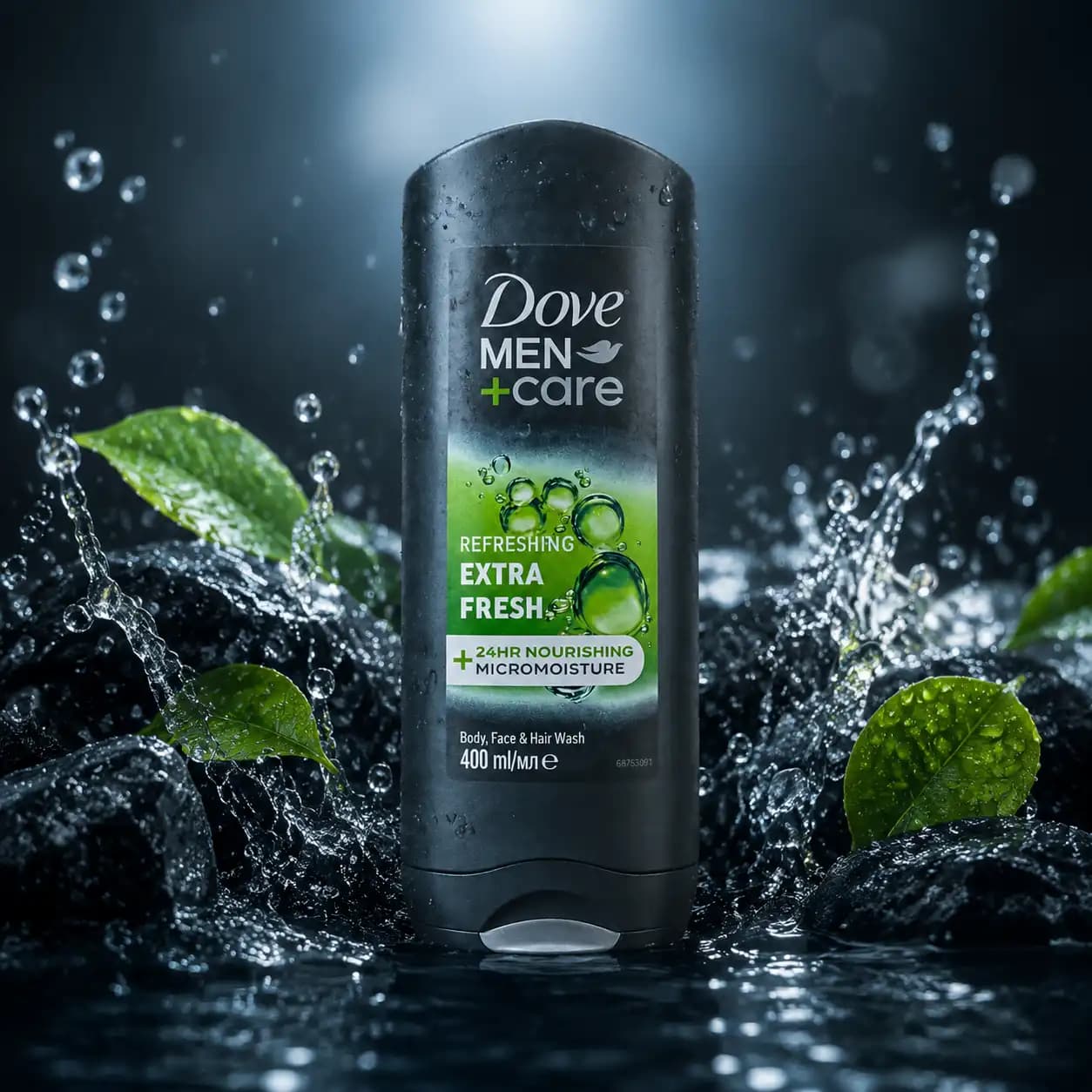 شامپو بدن، صورت و مو مردانه داو مدل Men+Care Extra Fresh — تصویر ۲