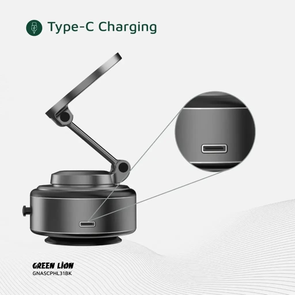 هولدر وکیومی گرین لاین Green Lion GNASCPHL31 GX-31 Auto Suction Phone Holder — تصویر ۴