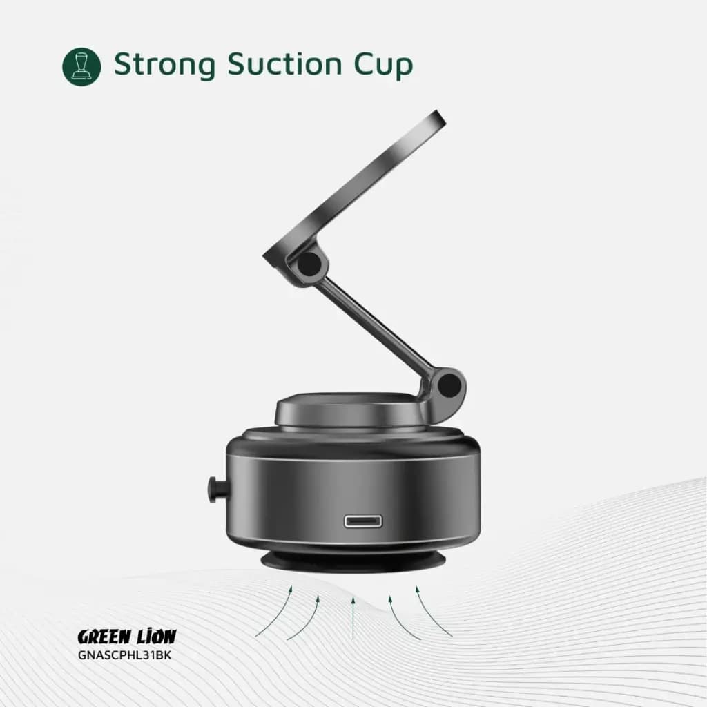 هولدر وکیومی گرین لاین Green Lion GNASCPHL31 GX-31 Auto Suction Phone Holder — تصویر ۳