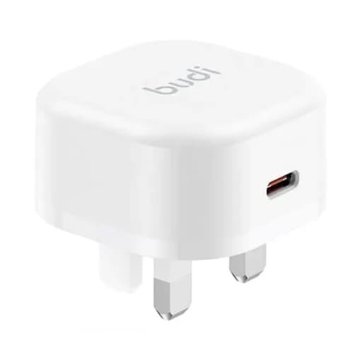 شارژر دیواری 20W بودی PD و فست سه پین با یک خروجی USB-C به همراه کابل 27W USB-C به لایتنینگ به طول 1.2 متر مدل AC361UTLWS با گارانتی 18 ماهه (6 ماه تعویض)