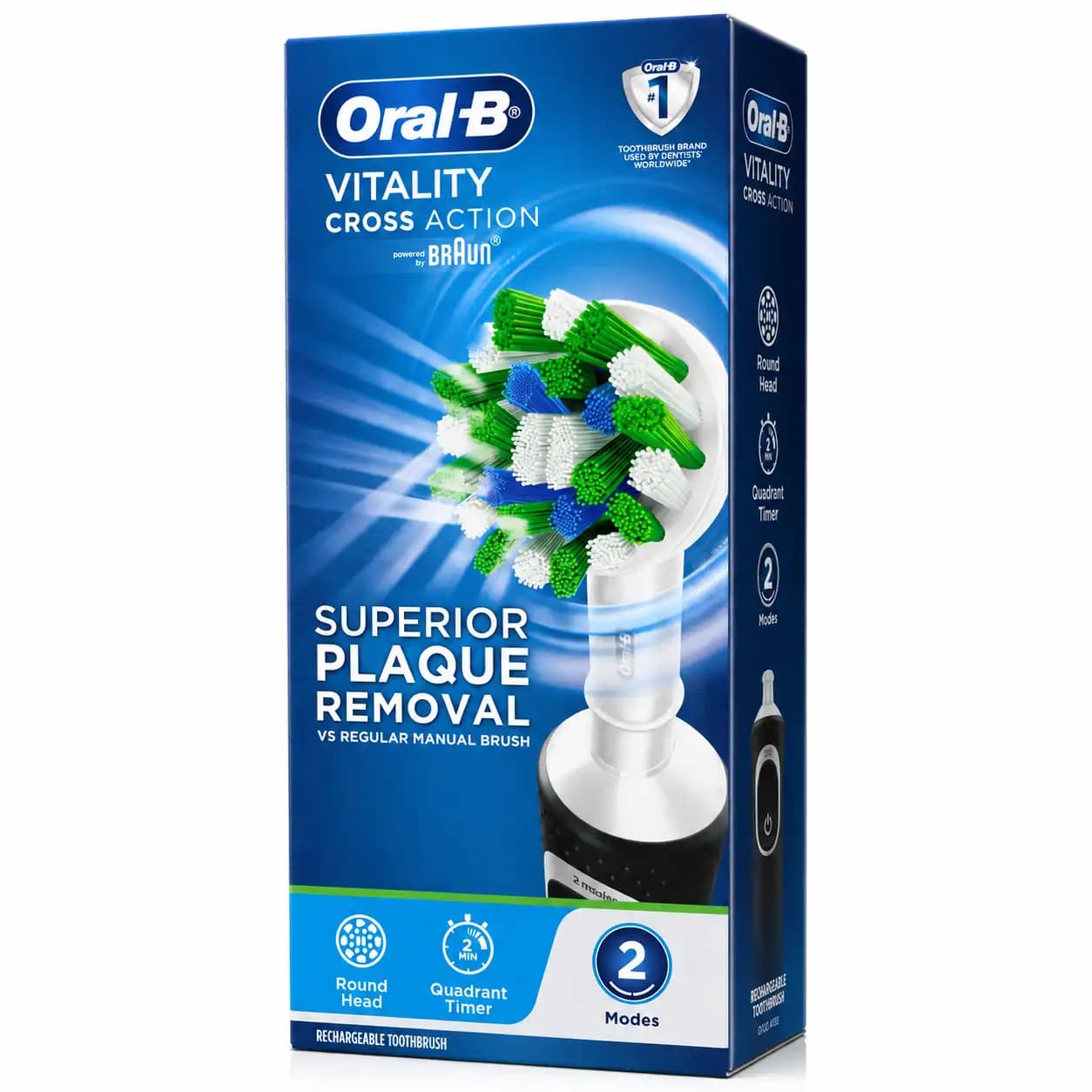 مسواک برقی شارژی اورال بی مدل Vitality Cross Action — تصویر ۴