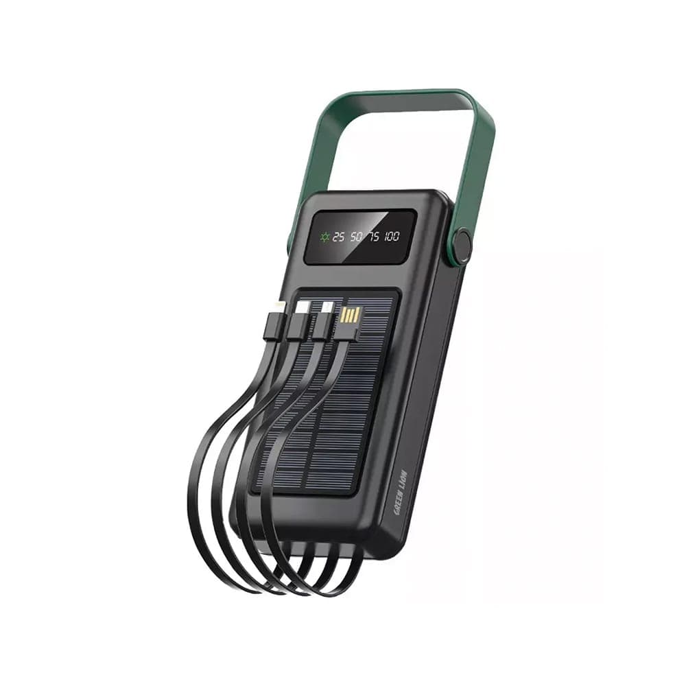 پاوربانک خورشیدی گرین لاین Green Lion GNSLRPB30KBK Solar Max 30000mAh Powerbank — تصویر ۵