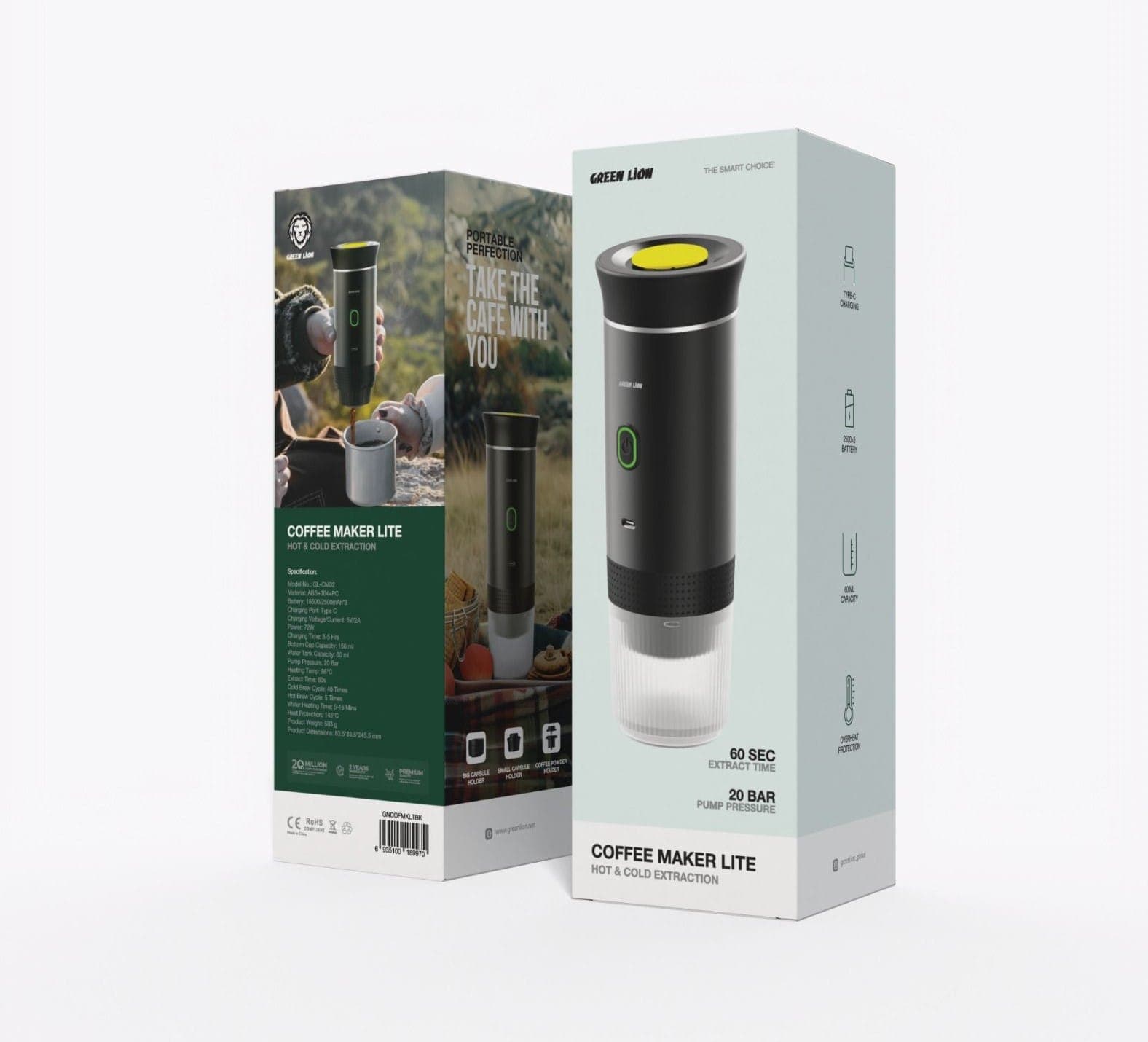 اسپرسو ساز مسافرتی گرین لاین Green lion Coffee Maker G-Portable Lite