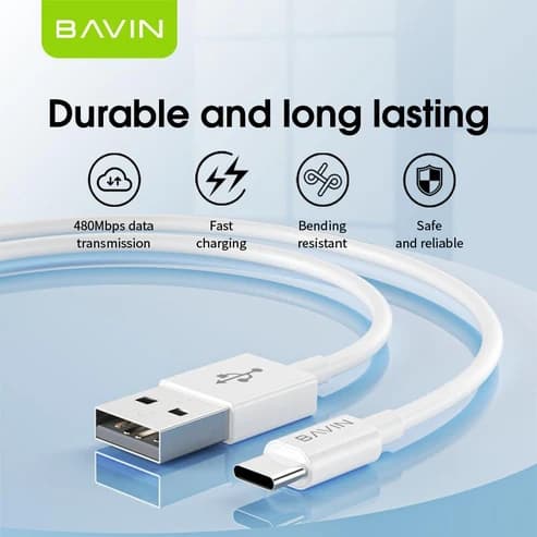 کابل شارژ Type-C برند BAVIN مدل CB-152 — تصویر ۵
