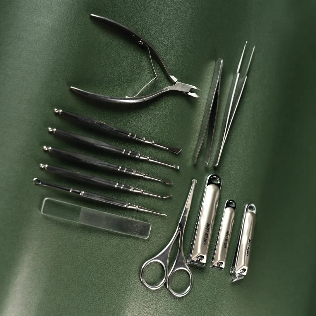 کیت مانیکور 13 کاره گرین لاین Green Lion 13 in 1 Manicure Kit — تصویر ۳