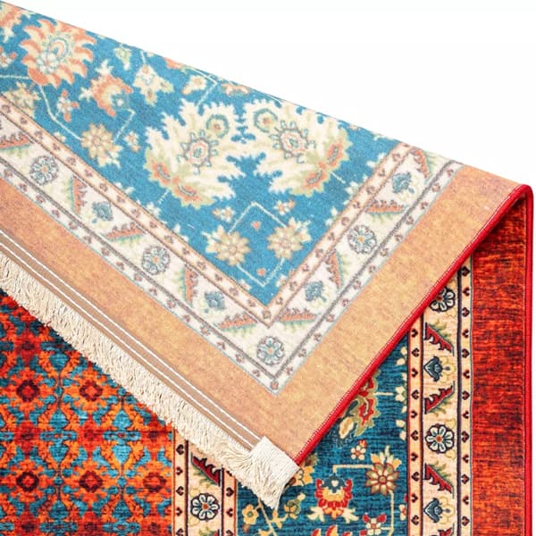 فرش ماشینی سنتی طرح 25CS0150 قرمز 1000 شانه - Paeez — تصویر ۲