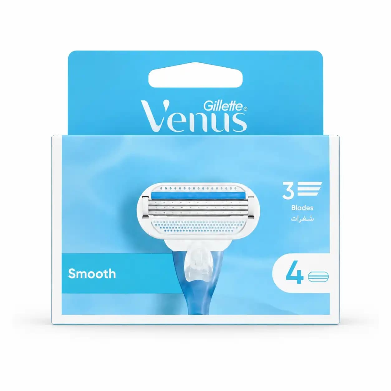 تیغ اصلاح بانوان ژیلت Venus Smooth بسته 4 عددی