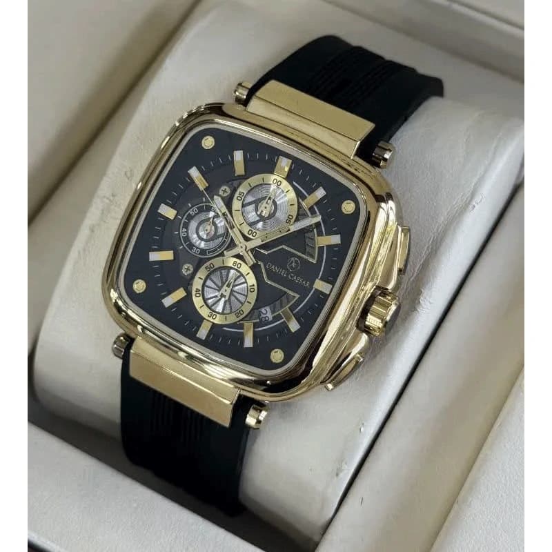 ساعت مچی مردانه دنیل سزار DS1342BG سه موتوره طلایی