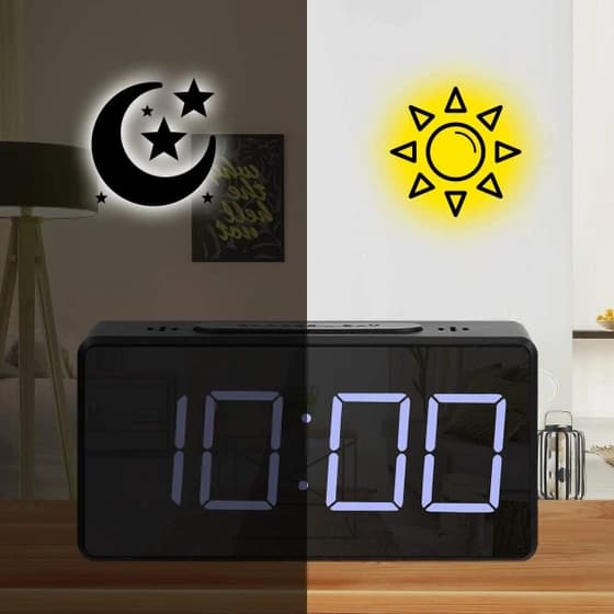 ساعت رومیزی دیجیتال MSC-8039 با دماسنج کدm22268 — تصویر ۳