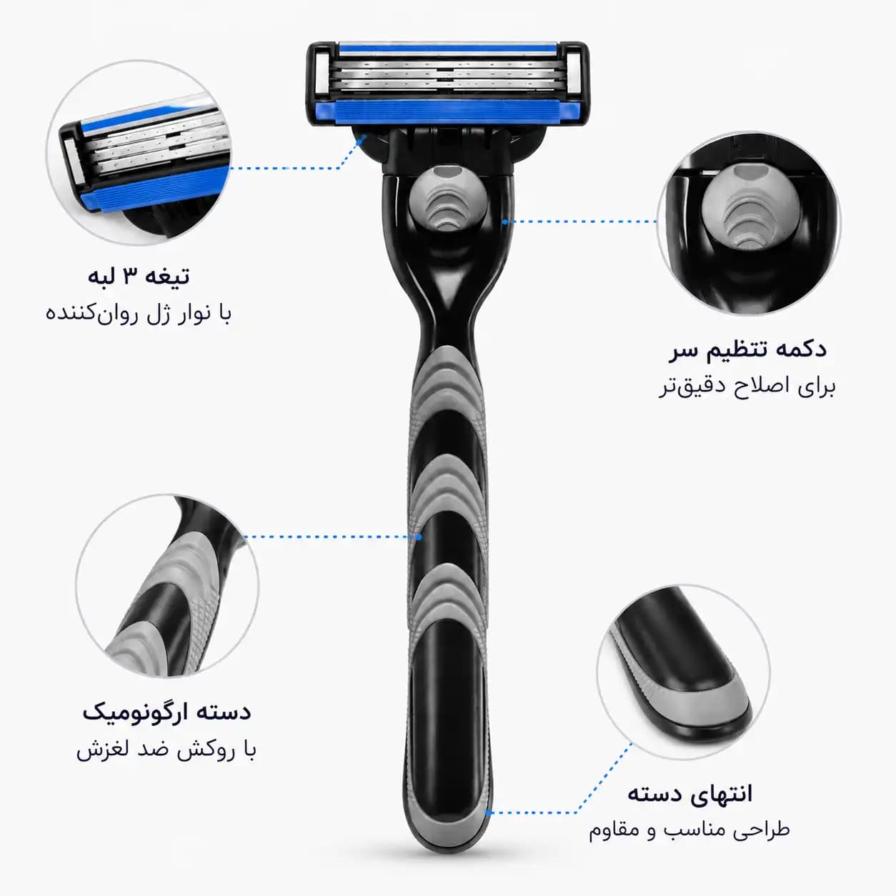 تیغ یدک ژیلت مدل MACH3 بسته ۱ عددی — تصویر ۲