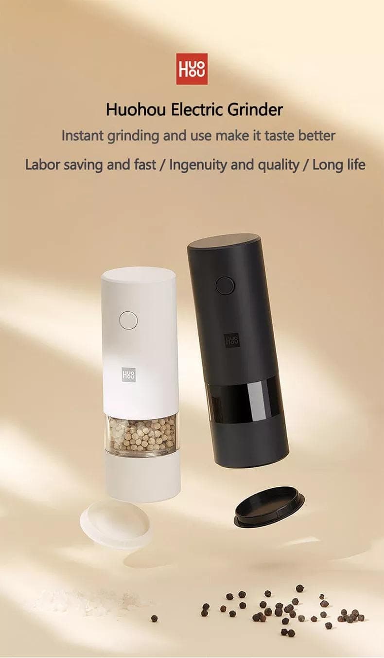 فلفل ساب و نمک ساب قابل شارژ – مدل HUOHOU Electric Grinder — تصویر ۸