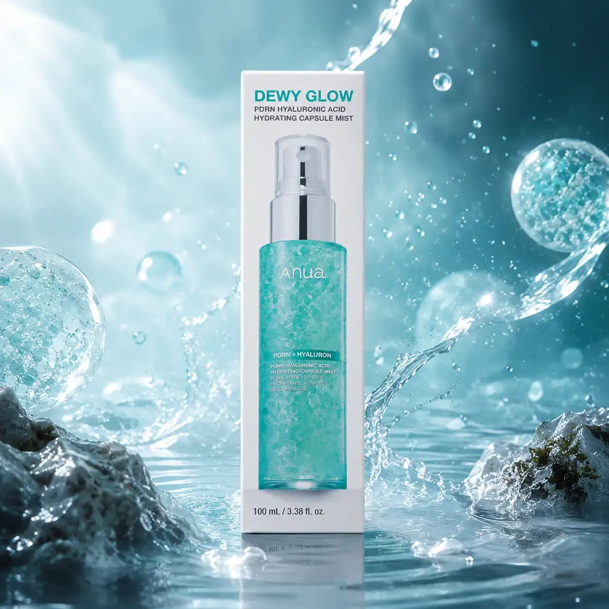 میست آبرسان کپسولی PDRN و هیالورونیک اسید آنوا مدل Dewy Glow — تصویر ۳