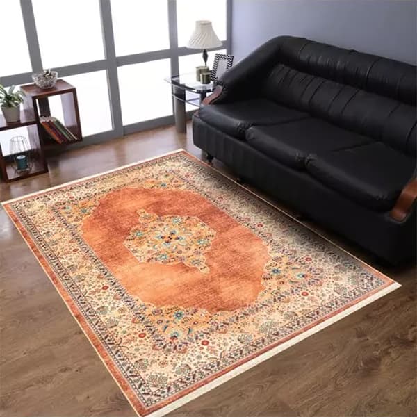 فرش ماشینی سنتی طرح 25CS0170 عنابی 1000 شانه - Paeez — تصویر ۴