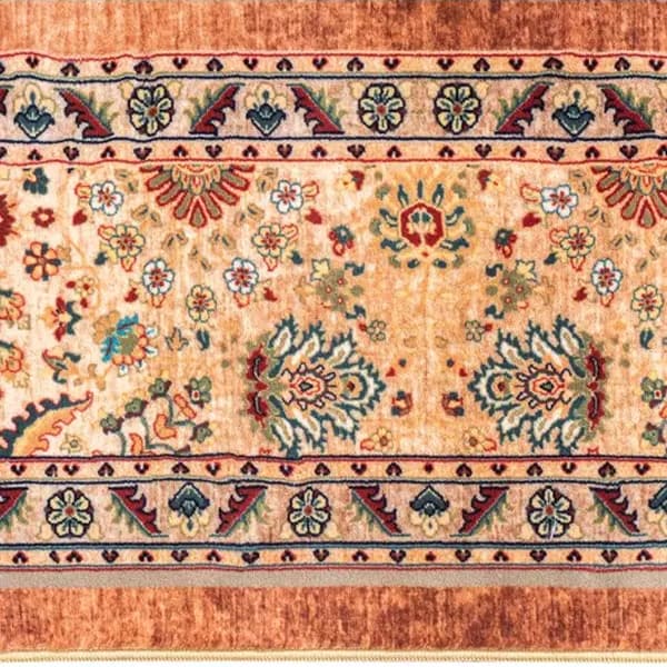 فرش ماشینی سنتی طرح 25CS0170 عنابی 1000 شانه - Paeez — تصویر ۳