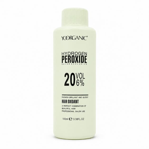 اکسیدان 6 درصد YOORGANIC مدل Hydrogen Peroxide 20 VOL حجم 100 میل