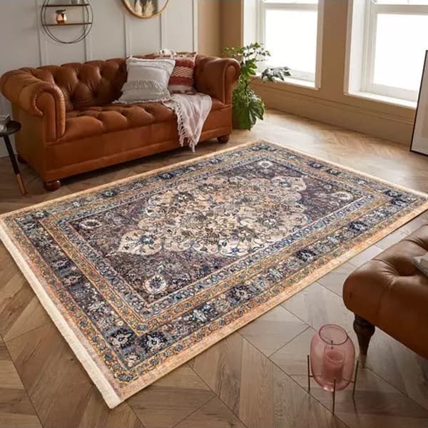 فرش ماشینی سنتی طرح 901401 تمام رنگ 1000 شانه - Paeez — تصویر ۳
