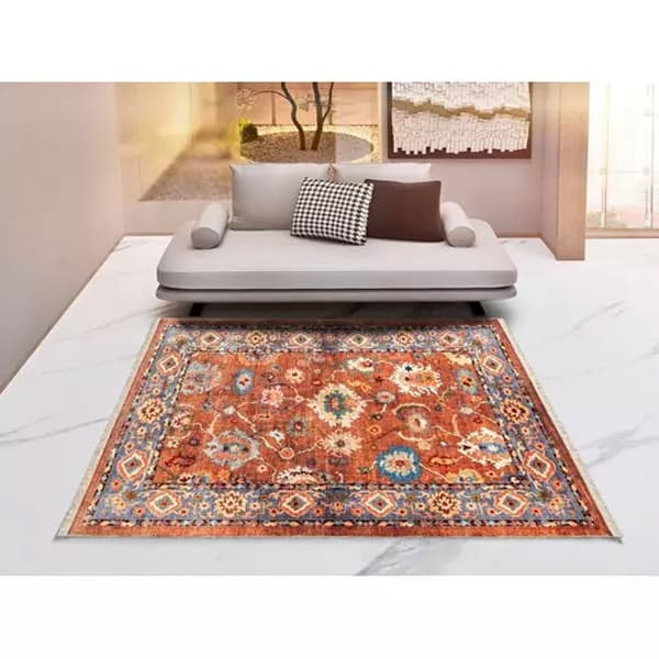 فرش ماشینی سنتی طرح 901404 تمام رنگ 1000 شانه - Paeez — تصویر ۴
