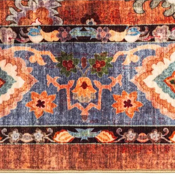 فرش ماشینی سنتی طرح 901404 تمام رنگ 1000 شانه - Paeez — تصویر ۲