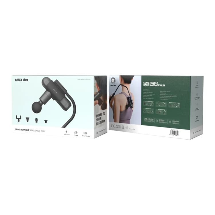 ماساژور تفنگی گرین لاین دسته بلند Green Lion Long Handle Massage Gun GNLHMASGUNBK — تصویر ۳
