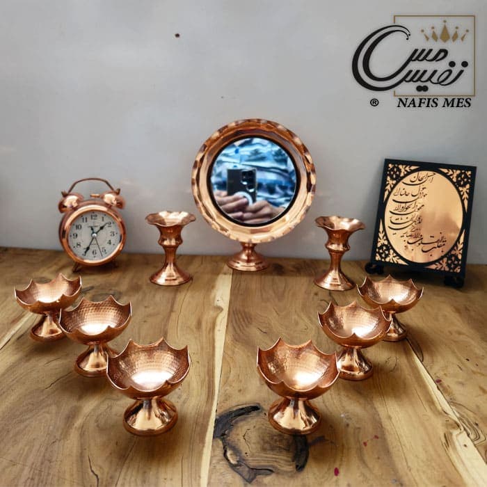 ست هفت سین 11 پارچه مسی طرح بایرام
