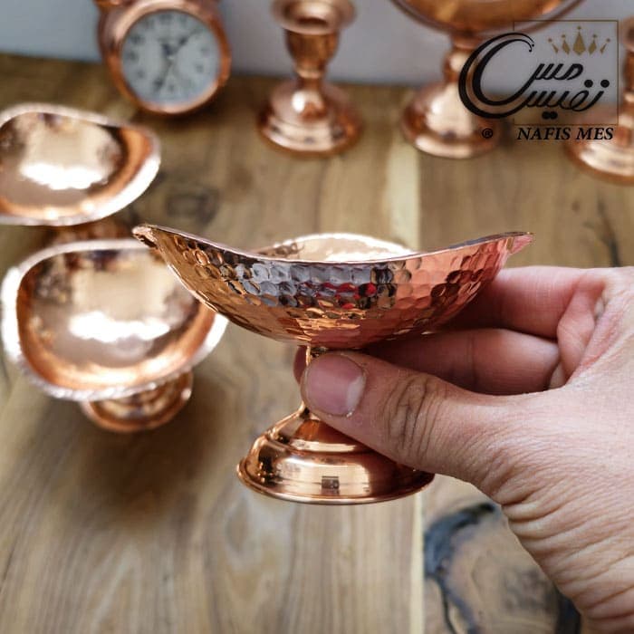 سرویس هفت سین 11 پارچه مسی طرح نفیس — تصویر ۴
