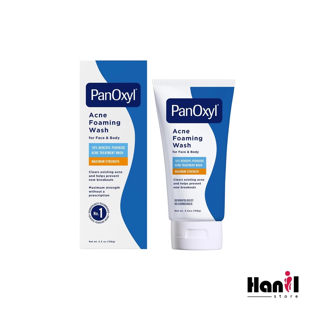 شوینده فومی ضدجوش صورت و بدن پانوکسیل بنزوئیل پروکساید 10% ۱۵۶ گرم