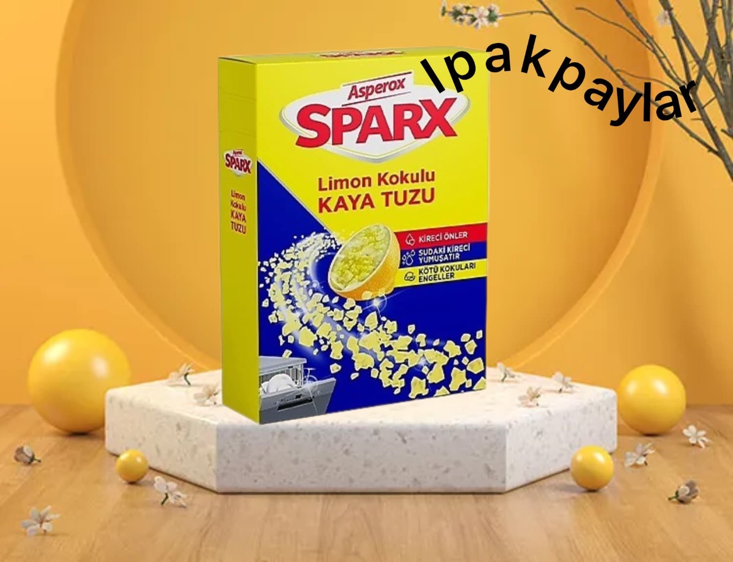 نمک ماشین ظرفشوئی آسپروکس 1/5kبا رایحه لیمو Asperox — تصویر ۲