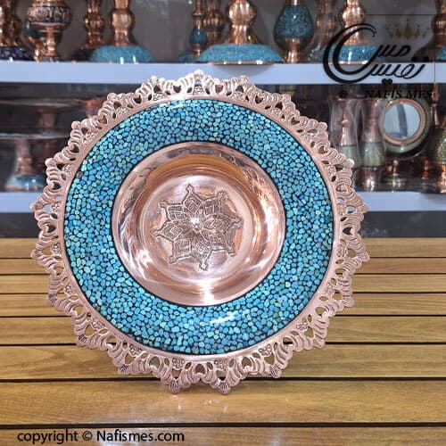 شیرینی خوری فیروزه کوب مدل ترمه 25 سانتی