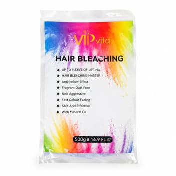 پودر دکلره آبی VIP Vita مدل Hair Bleaching وزن 500 گرم
