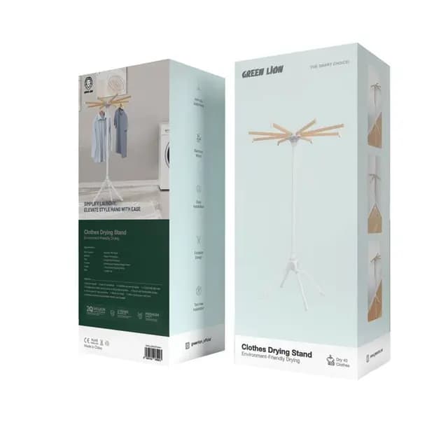 جای آویز لباس چند منظوره گرین لیون Green lion GNCLDRYSTD clothes drying stand — تصویر ۴