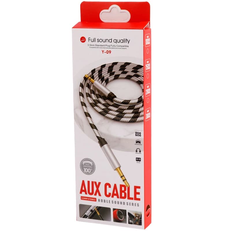 کابل AUX مدل Y-09 طول 1 متر