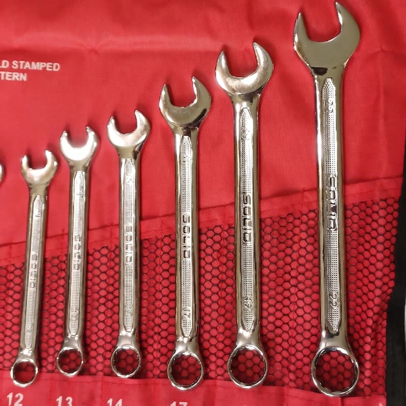 ست آچار یکسر رینگ ۱۲ عددی سولید مدل YP-6-22/12Pcs — تصویر ۳