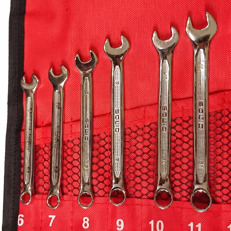 ست آچار یکسر رینگ ۱۲ عددی سولید مدل YP-6-22/12Pcs — تصویر ۲