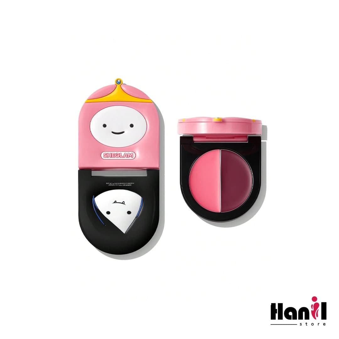 رژگونه دو رنگ کرمی شیگلم مدل Adventure Time Bubbline، رنگ Baby Pink