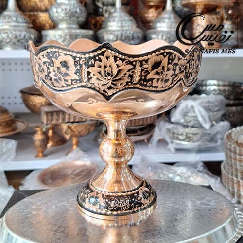 ظرف شکلات و آجیل لب چین الماس تراش مدل ماهور