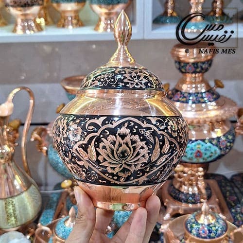 شکلات خوری سیبی الماس تراش مدل ماهور