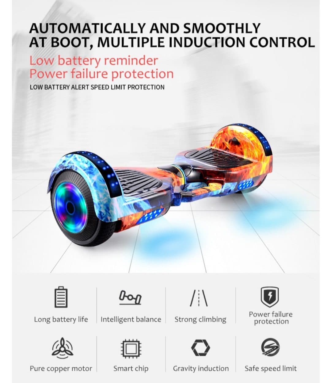 اسکوتر برقی 8 اینچ کهکشانی Smart Balance — تصویر ۲