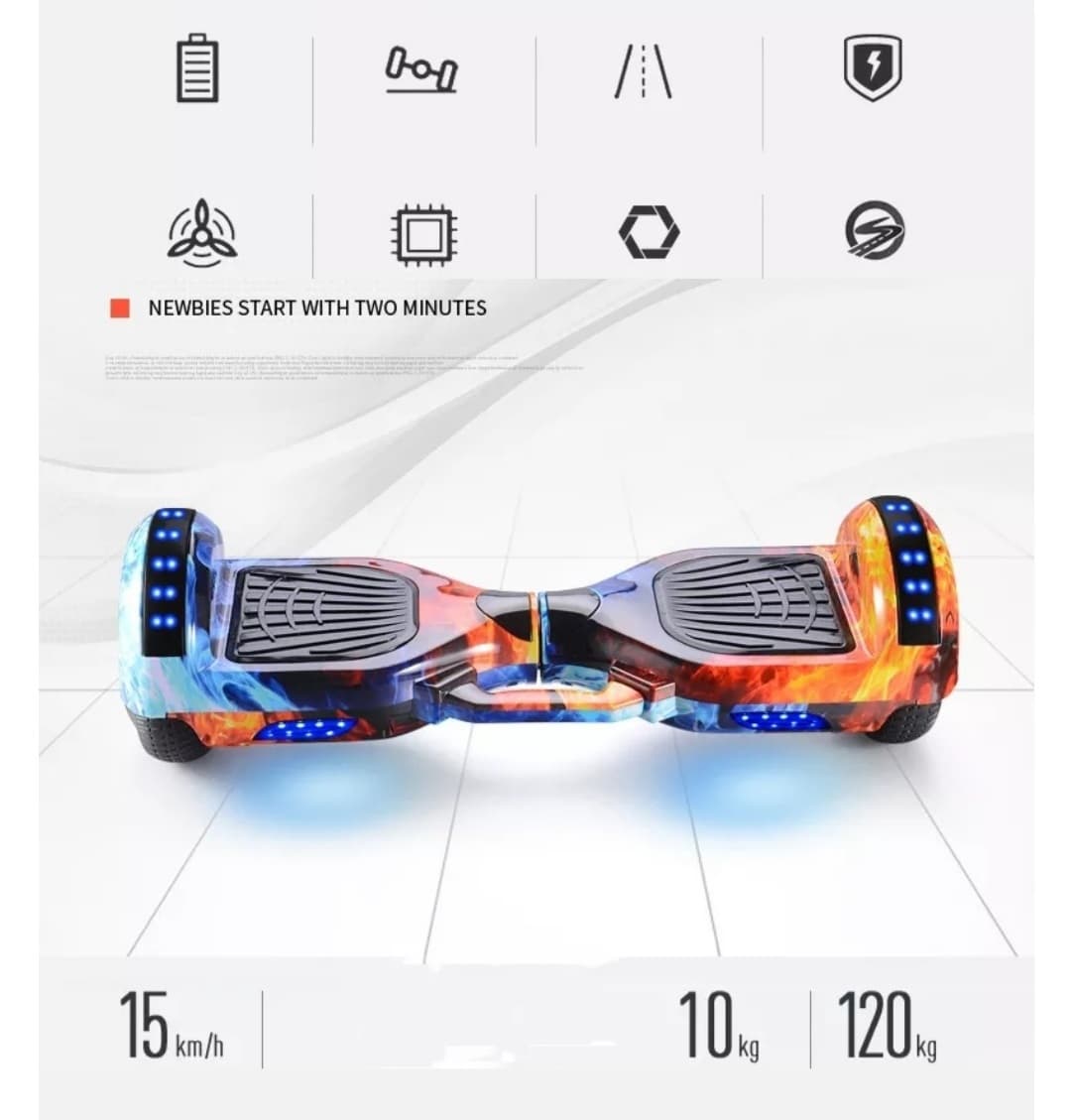 اسکوتر برقی 8 اینچ آب و آتش Smart Balance — تصویر ۳