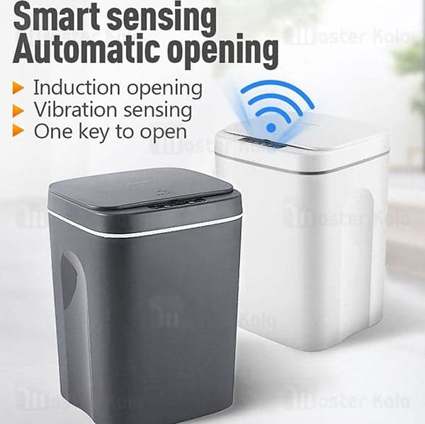 سطل زباله هوشمند گرین لاین Green Ecosense GNSECODUSTBGY Smart Trash Bin ظرفیت 14 لیتر
