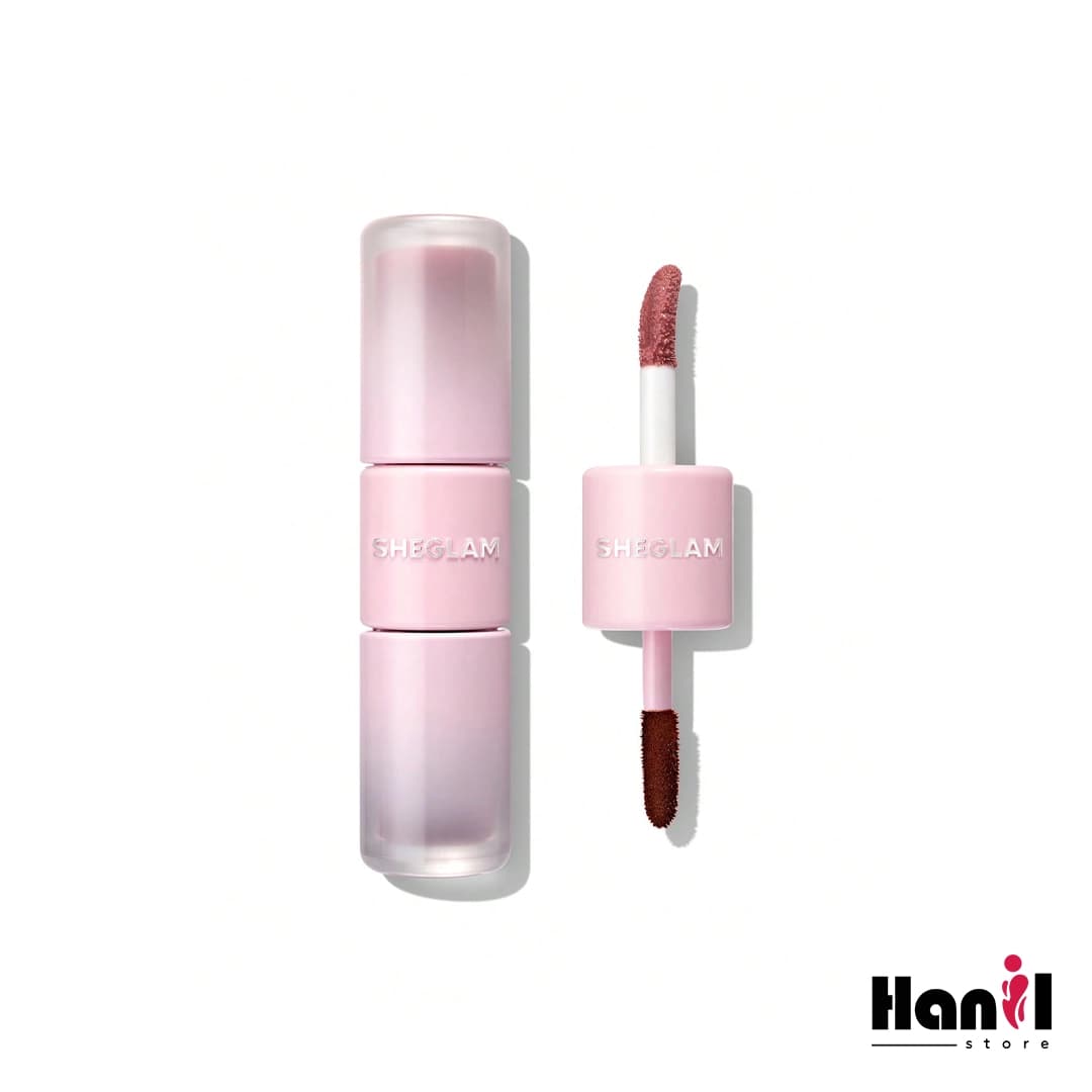 تینت لب پیل آف و لیپ گلاس دو طرفه مدل Line To Shine رنگ 114 Pink Macaron