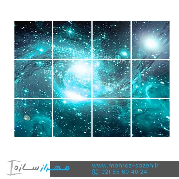 تایل آسمان مجازی طرح ماه و ستاره کد M.NS122