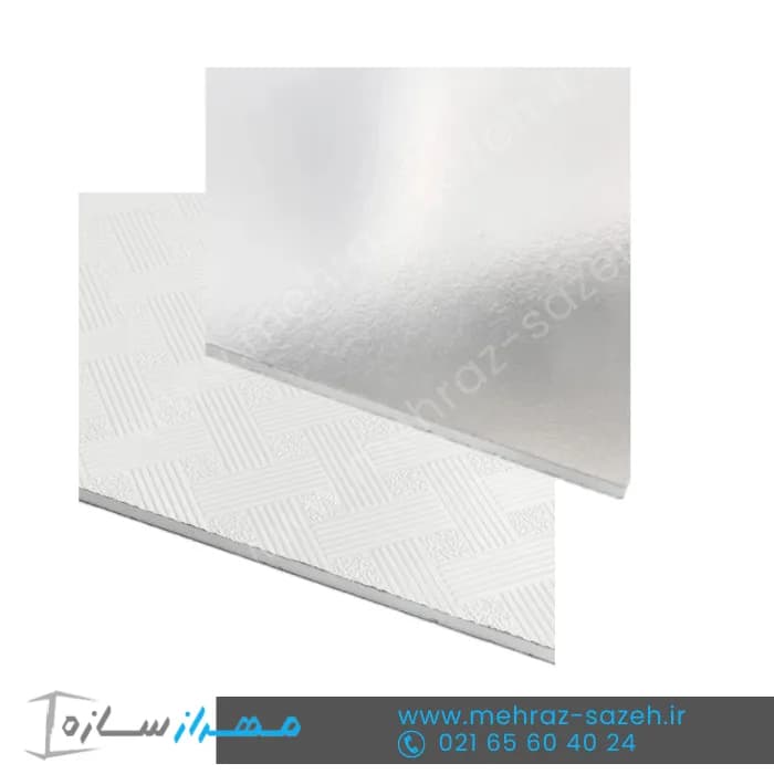 تایل گچی ساده 60*60 روکش PVC — تصویر ۲