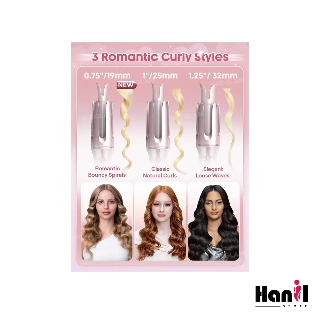 دستگاه فر کننده و حالت دهنده (کرلی) مو شیگلم مدل Cupids Charm One-Touch 32mm — تصویر ۳