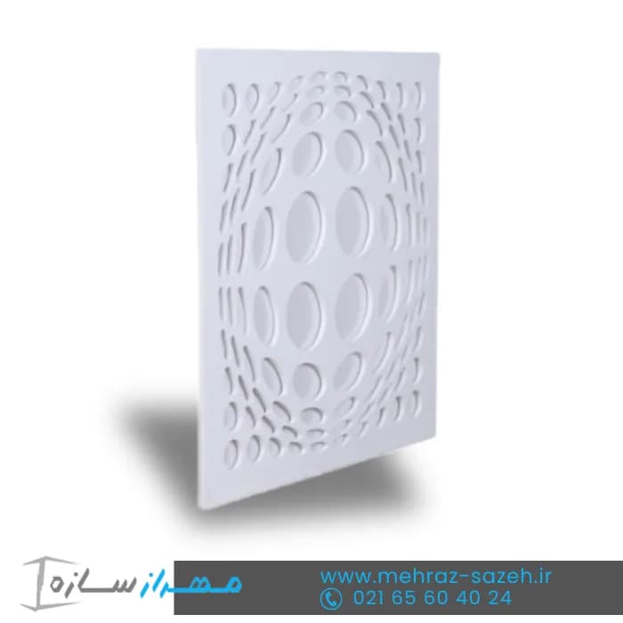 تایل معرق سقفی سی ان سی (cnc) ابعاد 60*60 بهمراه طلق دوغی | کد M.T237 — تصویر ۲
