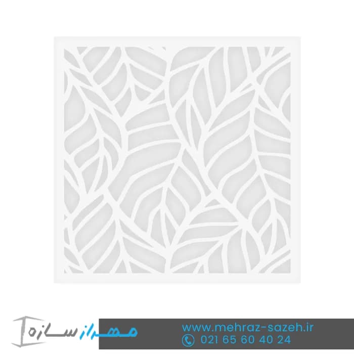 تایل معرق سقفی سی ان سی (cnc) ابعاد 60*60 بهمراه طلق دوغی | کد M.T155