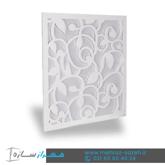 تایل معرق سقفی سی ان سی (cnc) ابعاد 60*60 بهمراه طلق دوغی | کد M.T134