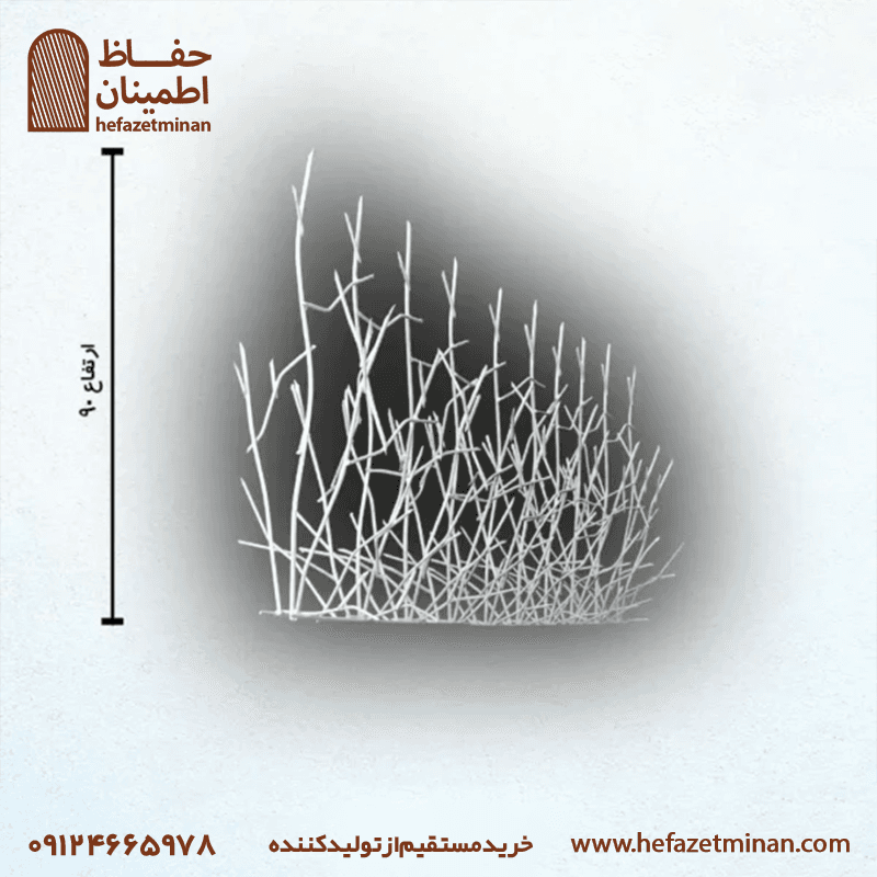 حفاظ بوته ای تراکم ۶۷ میلگرد ۱۰ سفید کوره ای — تصویر ۲