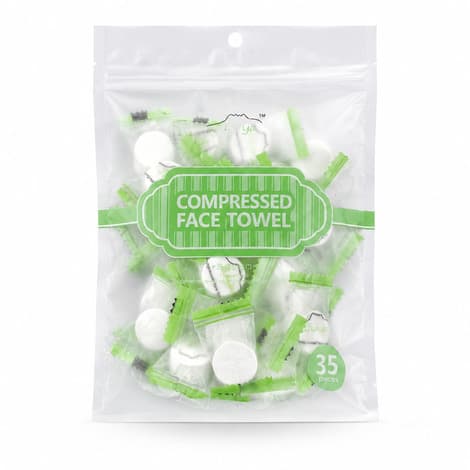 دستمال فشرده صورت Compressed Face Towel بسته 35 عددی